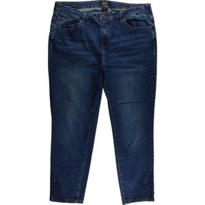 Earl Skinny Ankle Jeans  20W Embroidered High B188